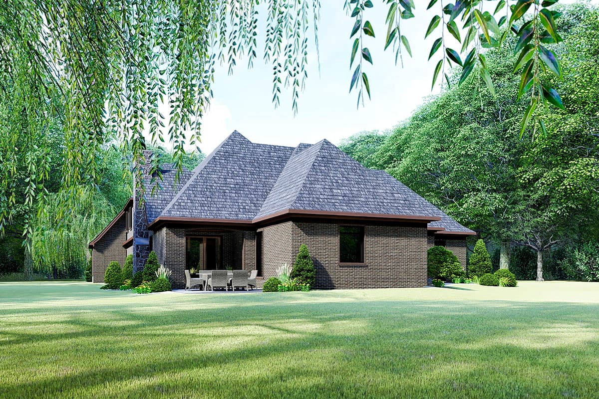 Plan 70632SND: European House Plan with Two Main-level Masters - 3020 Sq Ft - Image #9 - European, French Country, Traditional