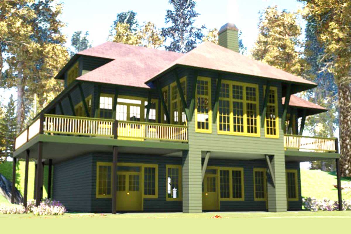 Plan 86337HH: Two-Story House Plan with Deep Lower-Level Patio - Image #68 - Beach, Coastal, Cottage, Craftsman, Rustic, Shingle, Vacation