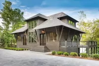 Two-Story House Plan with Deep Lower-Level Patio