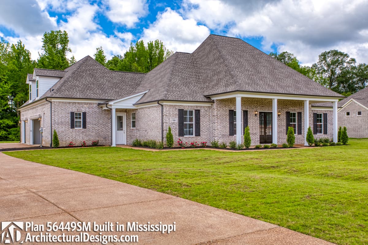 build gallery item - House Plan 56449SM Comes to Life in Mississippi