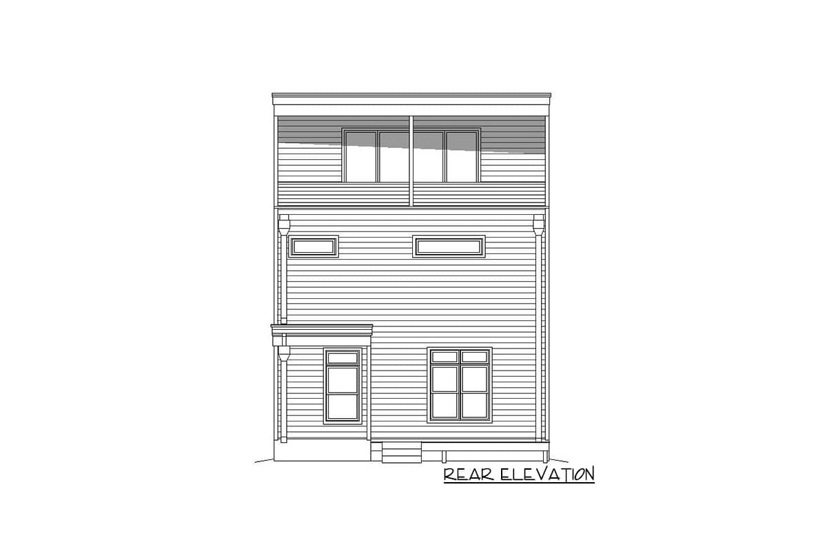 Plan 68629VR: 3-Bed Southern House Plan with Third-level Bonus Room and Mezzanine - Image #4 - Contemporary, Modern, Northwest