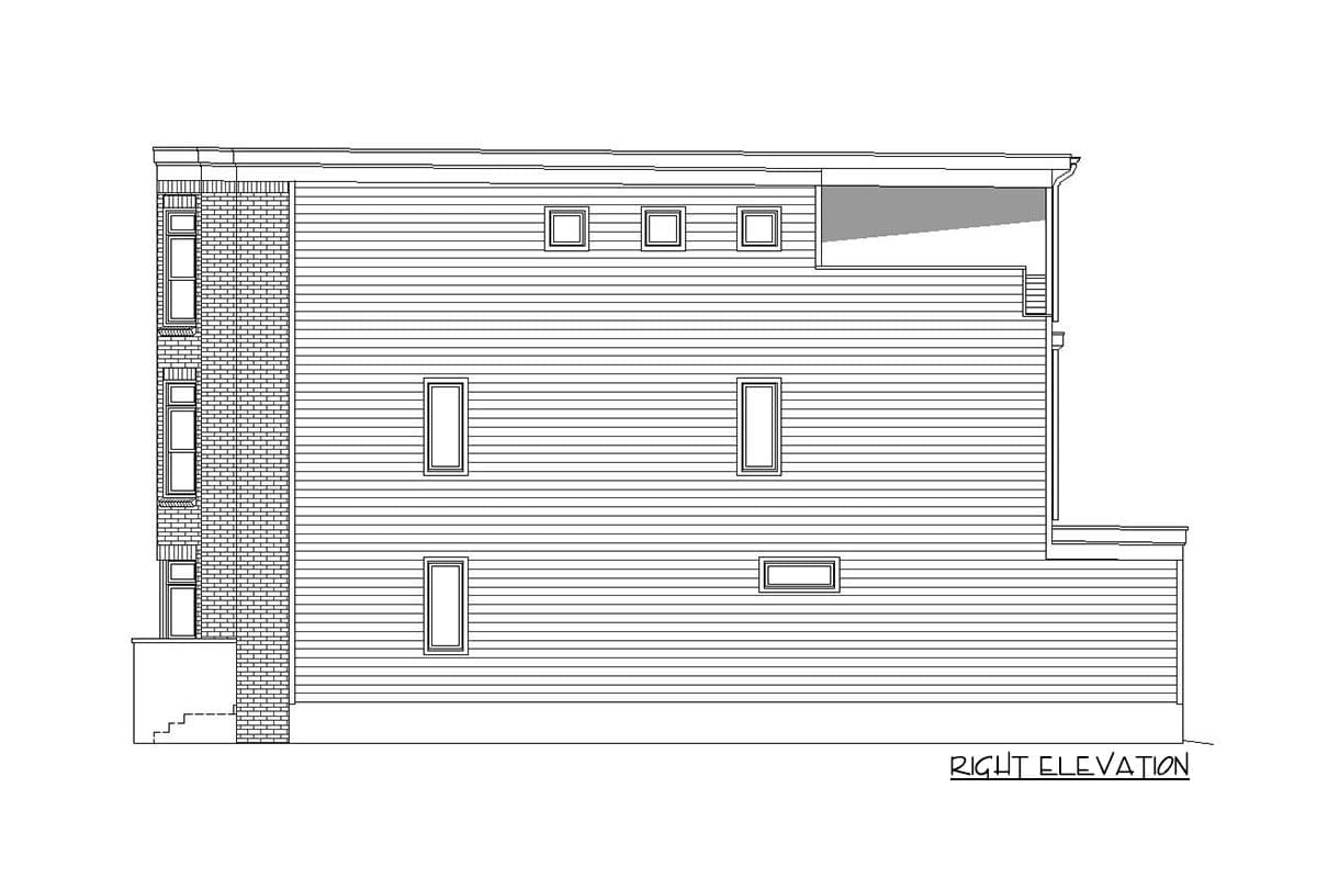 Plan 68629VR: 3-Bed Southern House Plan with Third-level Bonus Room and Mezzanine - Image #5 - Contemporary, Modern, Northwest