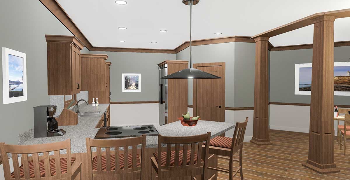 Plan 20156GA: One-level Craftsman House Plan with Wide Back Porch - Image #7 - Country, Craftsman, Ranch