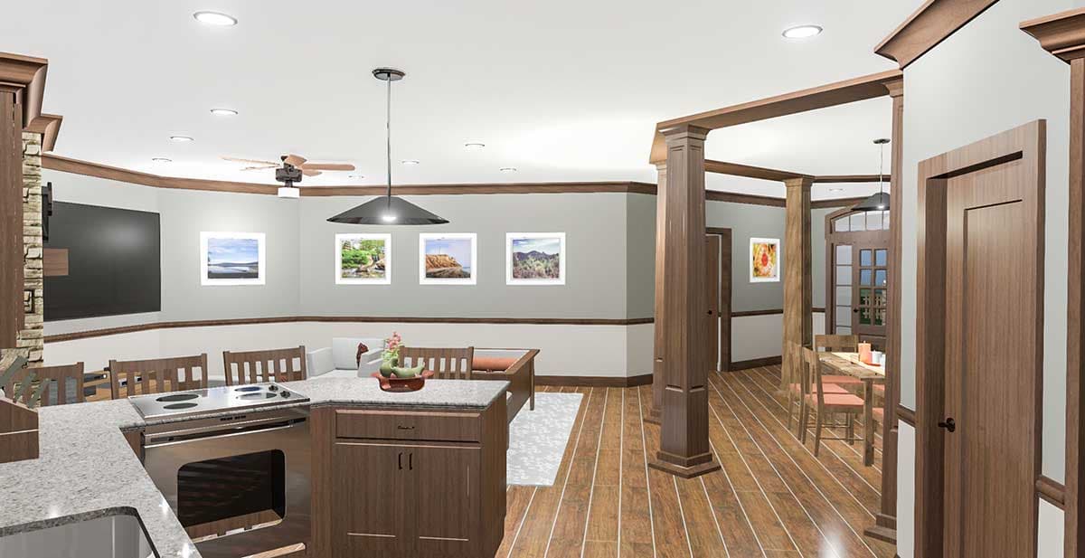 Plan 20158GA: One-level Country House Plan with Open-Concept Living - Image #6 - Country, Craftsman, Ranch