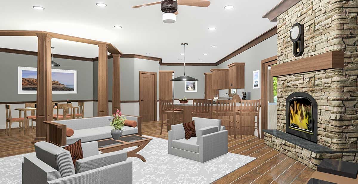 Plan 20158GA: One-level Country House Plan with Open-Concept Living - Image #7 - Country, Craftsman, Ranch