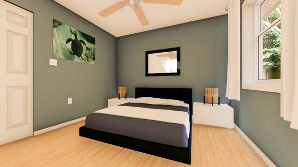 Plan 67754MG: Cozy Tiny Home with Gabled Front Porch - Image #6 - Bungalow, Cottage, Country, Craftsman, Vacation