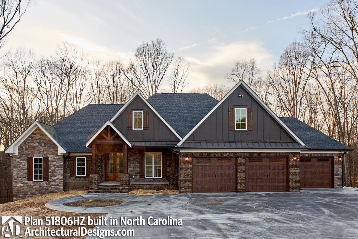 build gallery item - House Plan 51806HZ  comes to life in North Carolina