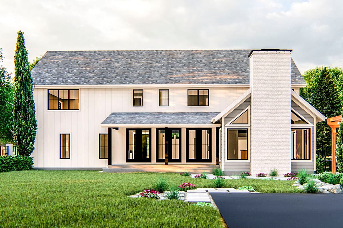 Plan 62787DJ: Modern Farmhouse Plan with Courtyard Entry Garage - Image #16 - Country, Farmhouse, Modern Farmhouse, New American