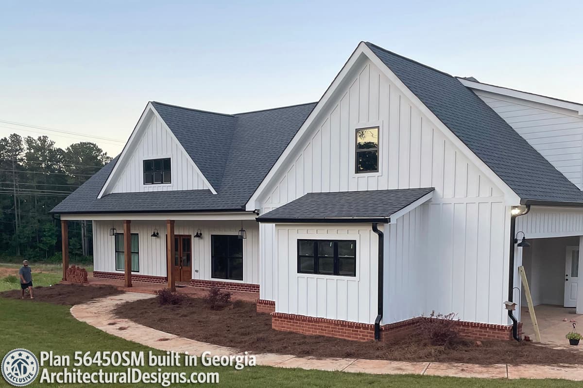 build gallery item - Farmhouse Plan 56450SM comes to life in Georgia