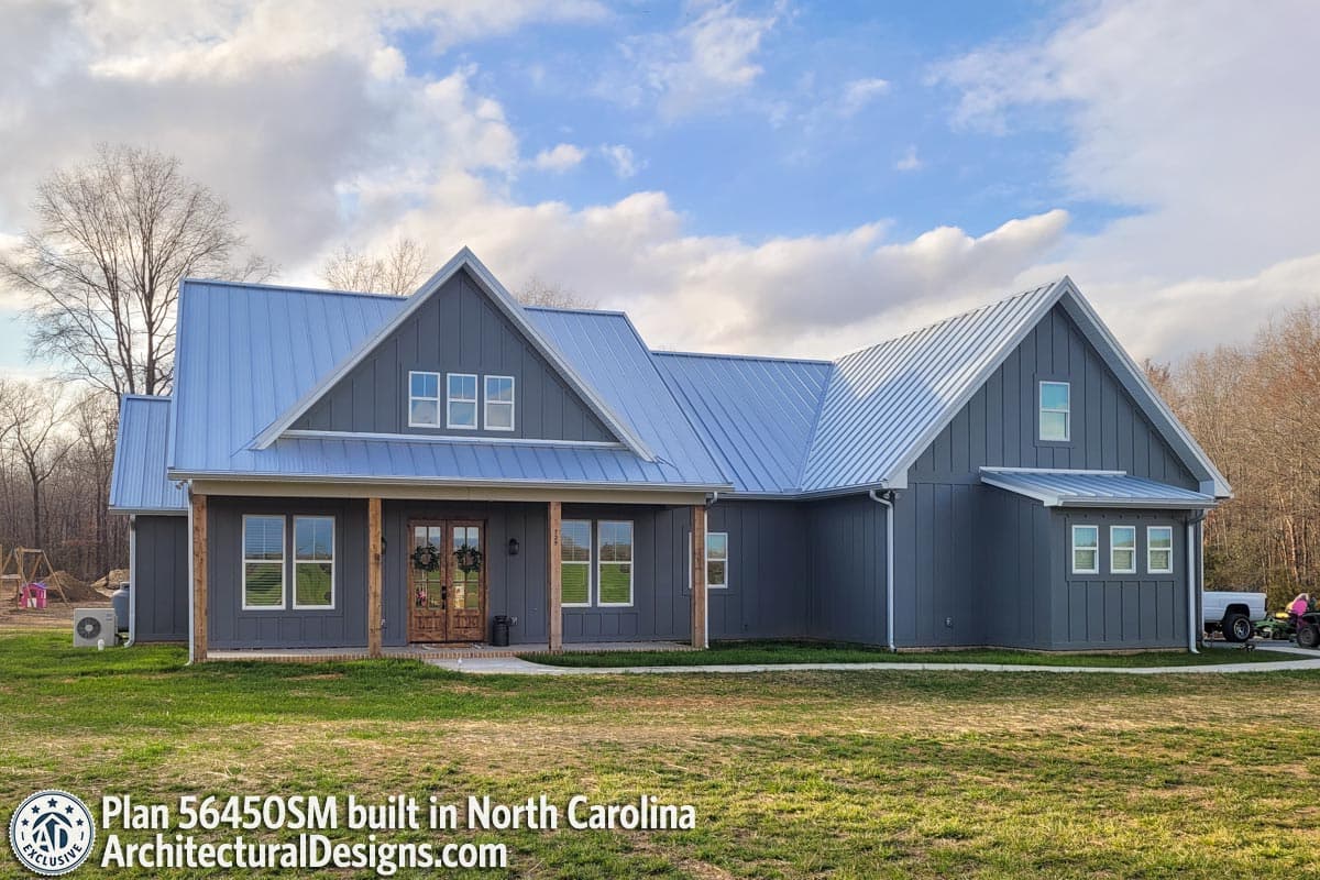 build gallery item - Farmhouse Plan 56450SM Comes to Life in North Carolina!