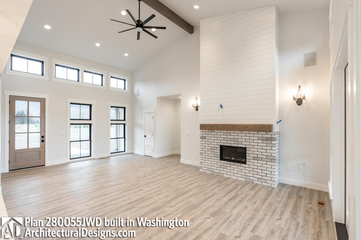 Plan 280055JWD: 3-Bed Modern Farmhouse with First Floor Master - 2490 Sq Ft - Image #7 - Country, Farmhouse, Modern Farmhouse, New American, Northwest