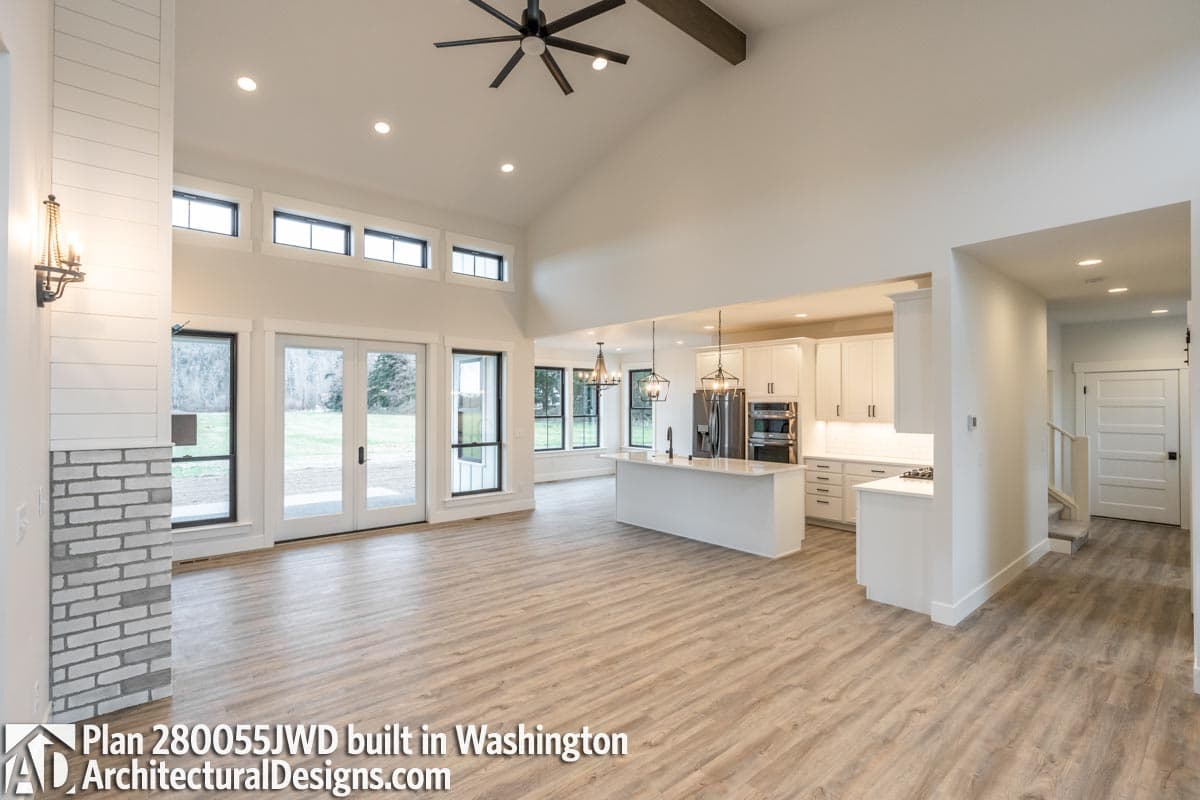 Plan 280055JWD: 3-Bed Modern Farmhouse with First Floor Master - 2490 Sq Ft - Image #8 - Country, Farmhouse, Modern Farmhouse, New American, Northwest