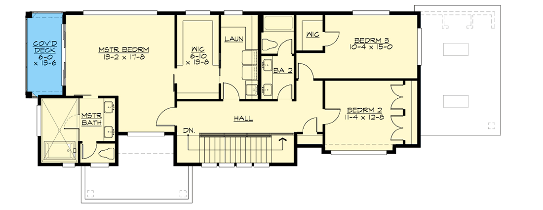 Plan 23817JD: Modern House Plan with Drive-Under Garage for the Shallow Lot - Floor Plan - 2nd Floor - Contemporary, Modern, Northwest