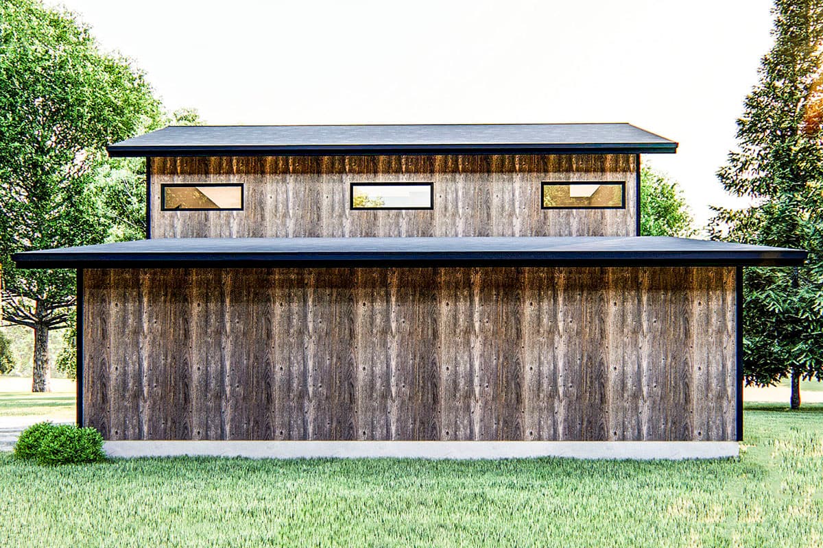 Plan 62788DJ: Modern Mountain Garage Apartment Plan - Image #4 - Barndominium, Carriage, Mountain