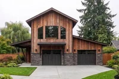 Modern Mountain Garage Apartment Plan