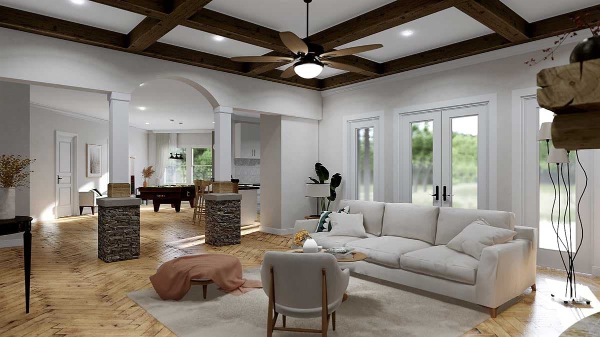 Plan 25676GE: Impressive Country Craftsman with Optional Bonus Level - Image #6 - Country, Craftsman, Mountain