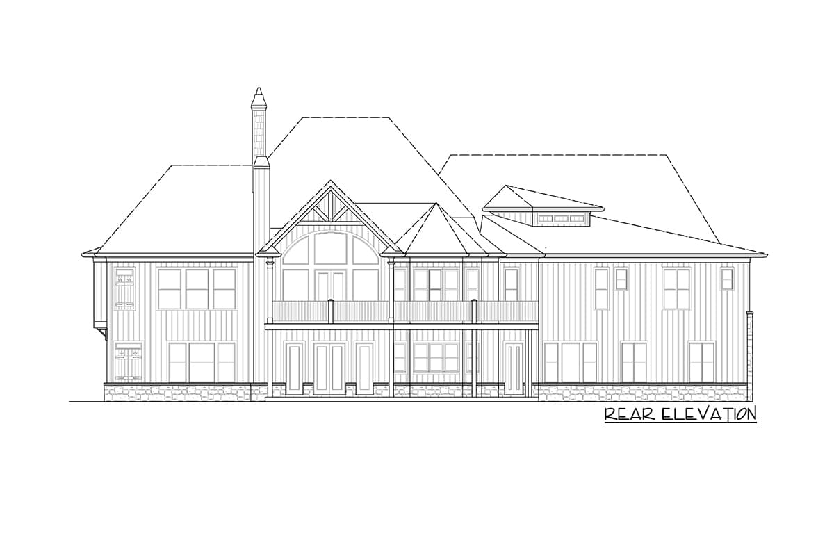Plan 25676GE: Impressive Country Craftsman with Optional Bonus Level - Image #8 - Country, Craftsman, Mountain