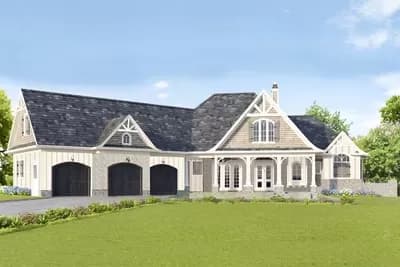 Impressive Country Craftsman with Optional Bonus Level