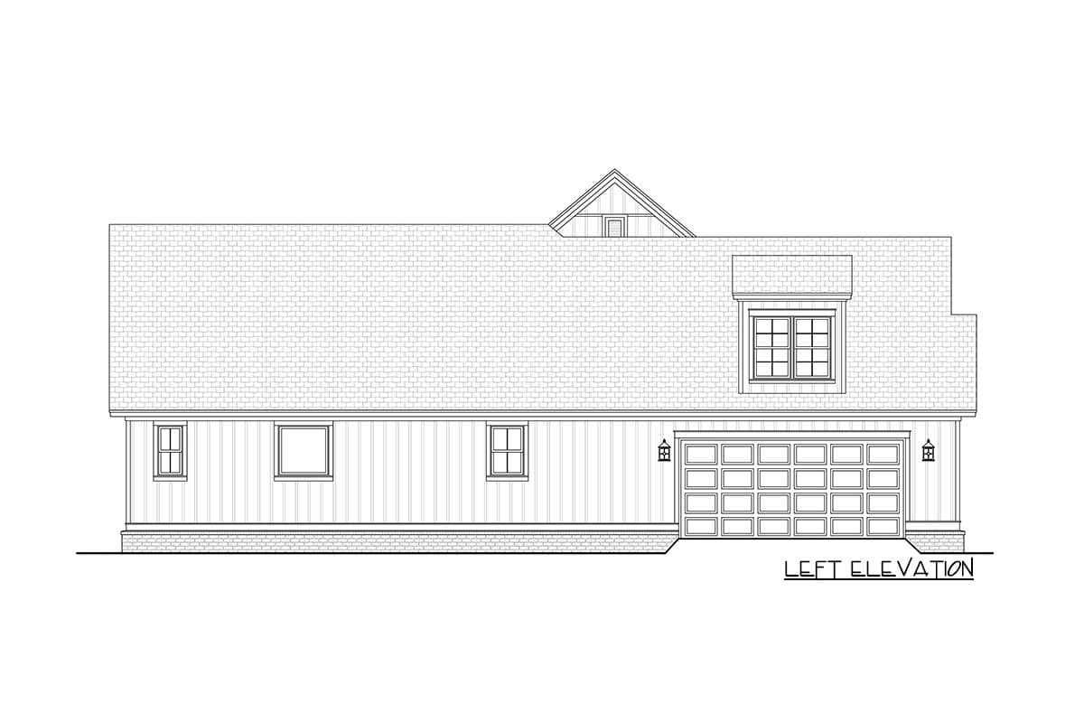 Plan 51807HZ: Modern Farmhouse Plan with Three Dormers - 2570 Sq Ft - Image #6 - Country, Craftsman, Farmhouse, Modern Farmhouse, New American
