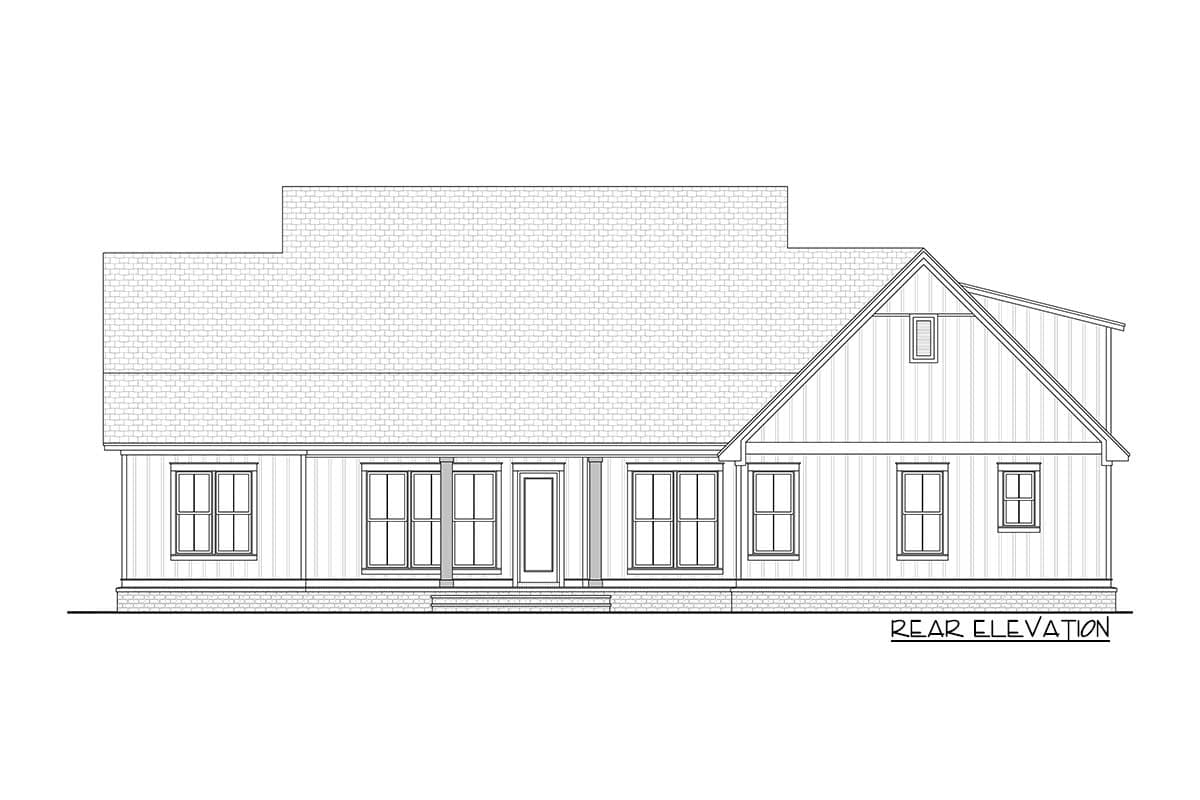 Plan 51807HZ: Modern Farmhouse Plan with Three Dormers - 2570 Sq Ft - Image #7 - Country, Craftsman, Farmhouse, Modern Farmhouse, New American