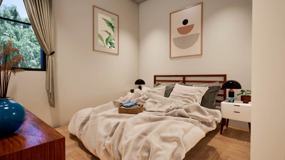 Plan 68633VR: 3-Bed Modern Mountain Home with Artist's Loft - 1359 Sq Ft - Image #10 - Mid Century Modern, Modern, Mountain, Vacation