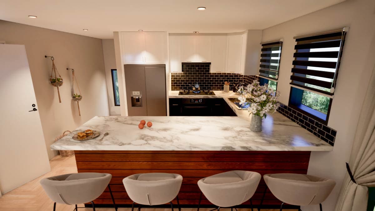 Plan 68633VR: 3-Bed Modern Mountain Home with Artist's Loft - 1359 Sq Ft - Image #14 - Mid Century Modern, Modern, Mountain, Vacation