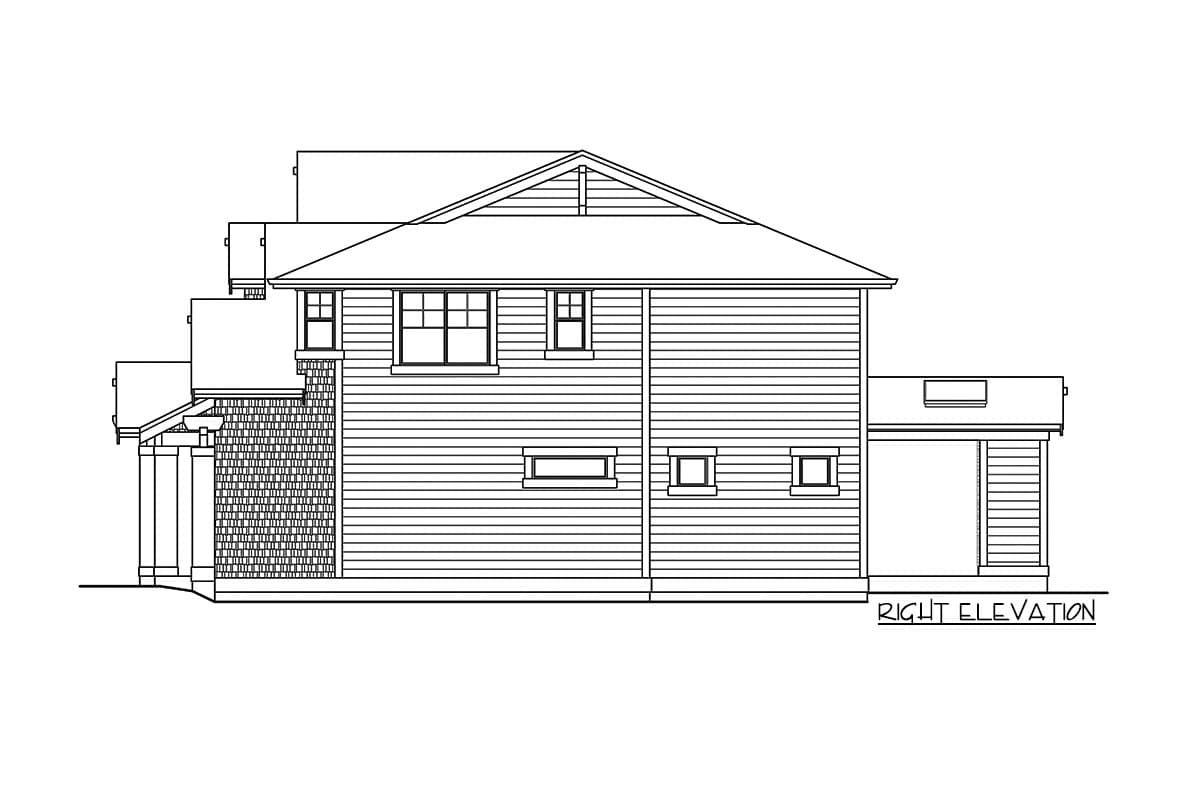 Plan 23823JD: Multi-Gabled 5-Bedroom House Plan with Two-Story Great Room - 3904 Sq Ft - Image #29 - Craftsman, New American, Northwest