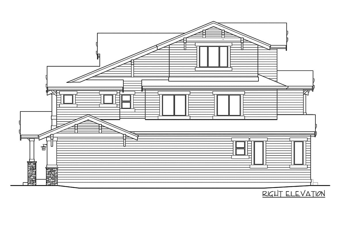 Plan 23827JD: 3-Story House Plan with Bonus Room Third Level - Image #28 - Craftsman, New American, Northwest