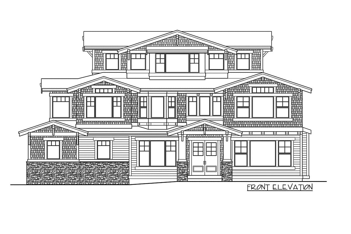 Plan 23829JD: 3-Story Home with Media / Playroom on Third Level - Image #26 - Craftsman, New American, Northwest