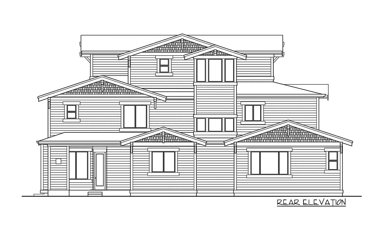 Plan 23829JD: 3-Story Home with Media / Playroom on Third Level - Image #28 - Craftsman, New American, Northwest