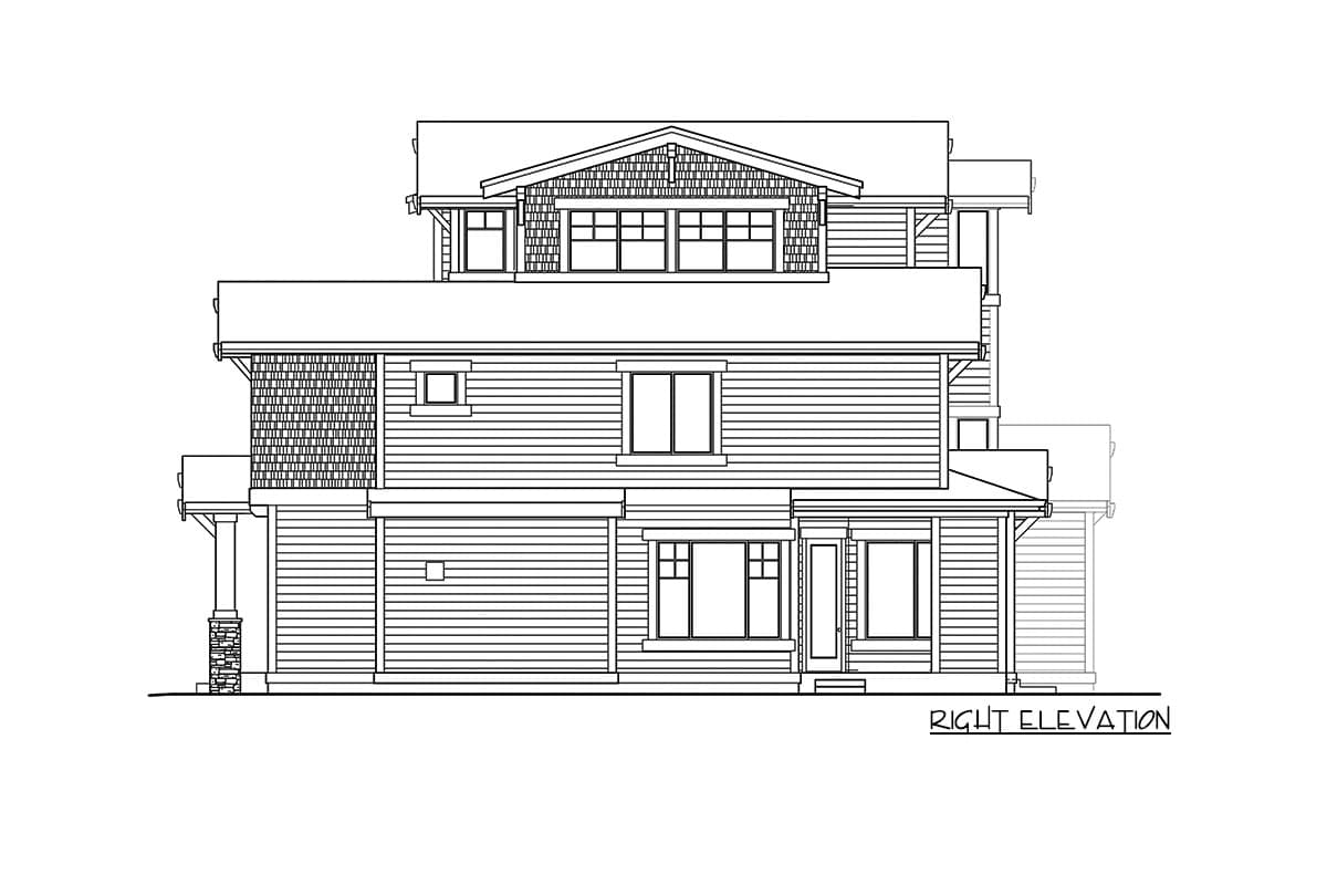 Plan 23829JD: 3-Story Home with Media / Playroom on Third Level - Image #29 - Craftsman, New American, Northwest