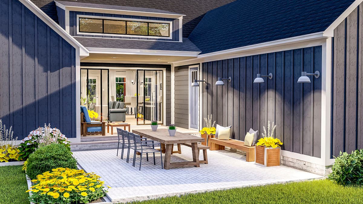 Plan 62155V: Exquisite 3-Bed House Plan with Split Bedrooms - Image #6 - Country, Farmhouse, Modern Farmhouse, New American