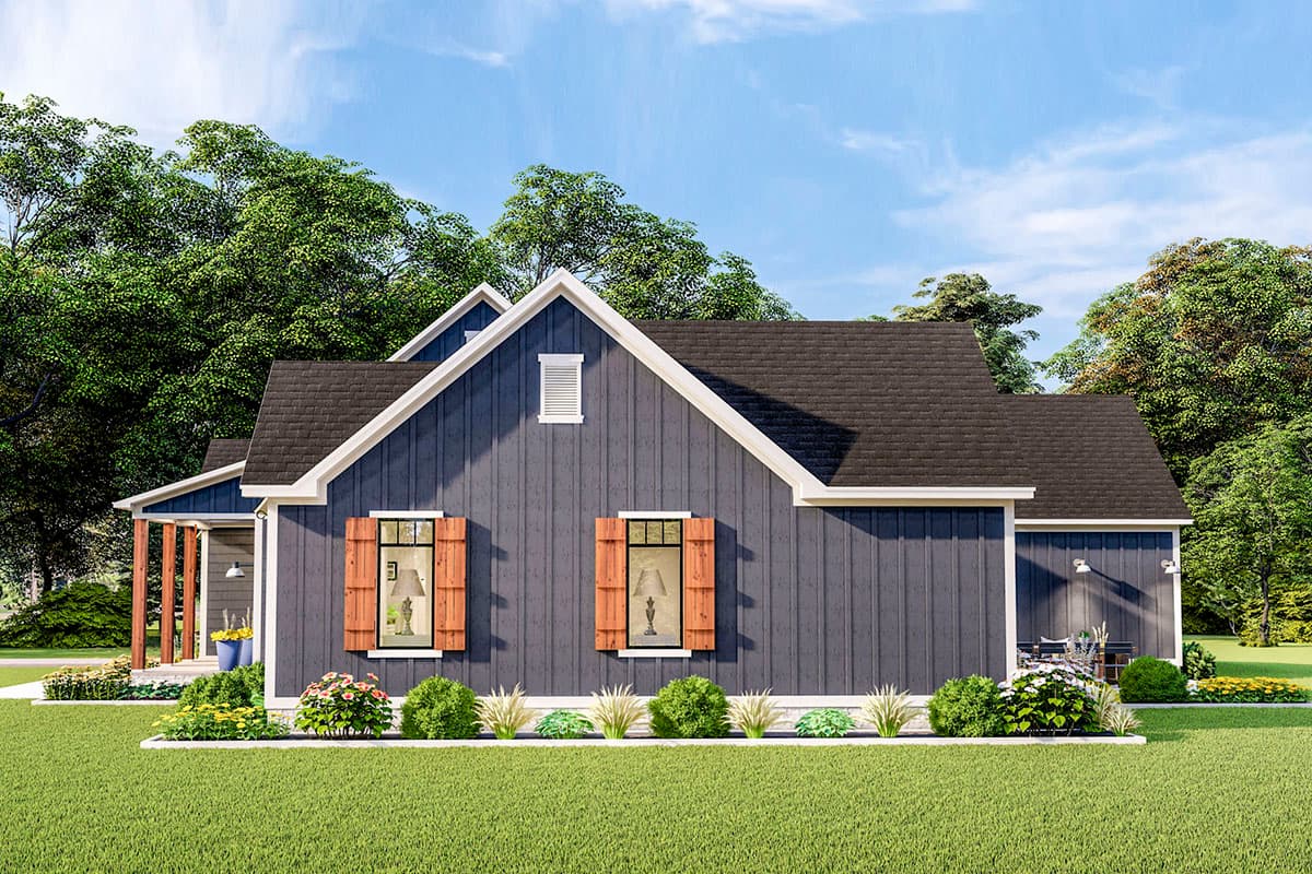 Plan 62155V: Exquisite 3-Bed House Plan with Split Bedrooms - Image #7 - Country, Farmhouse, Modern Farmhouse, New American