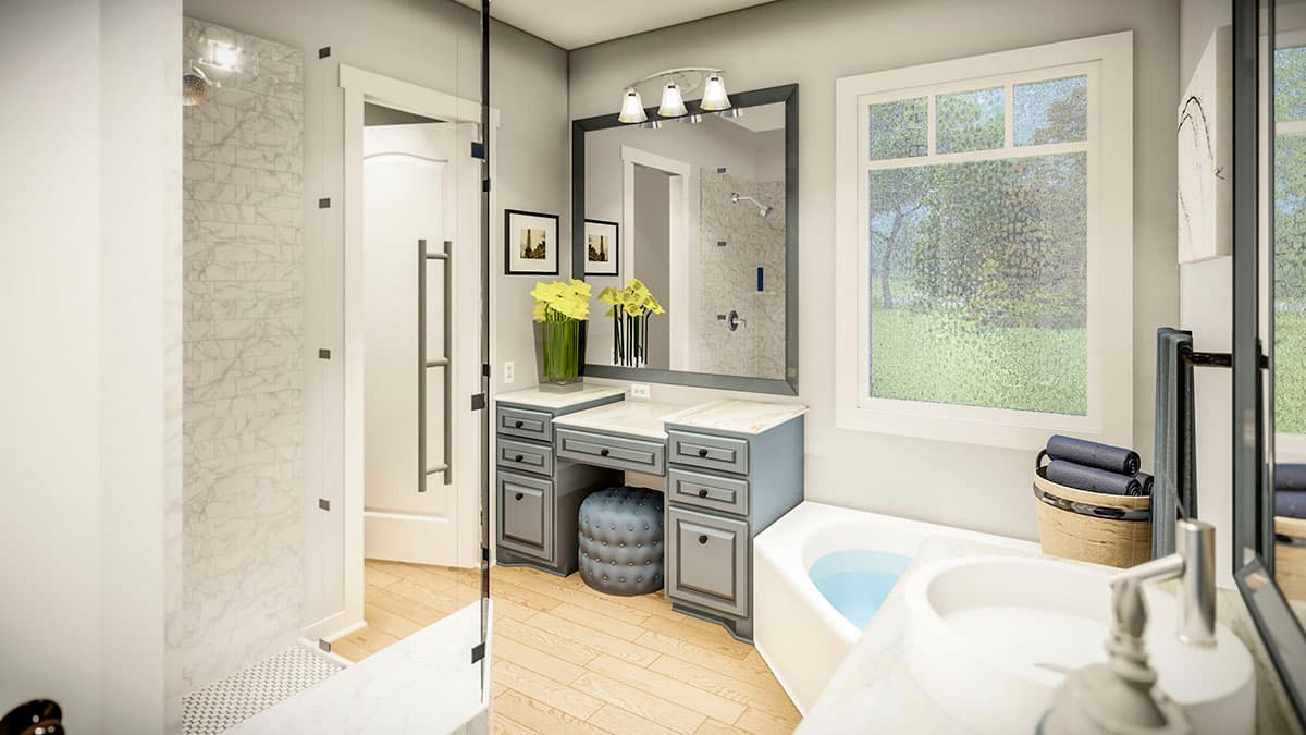 Plan 62155V: Exquisite 3-Bed House Plan with Split Bedrooms - Image #17 - Country, Farmhouse, Modern Farmhouse, New American