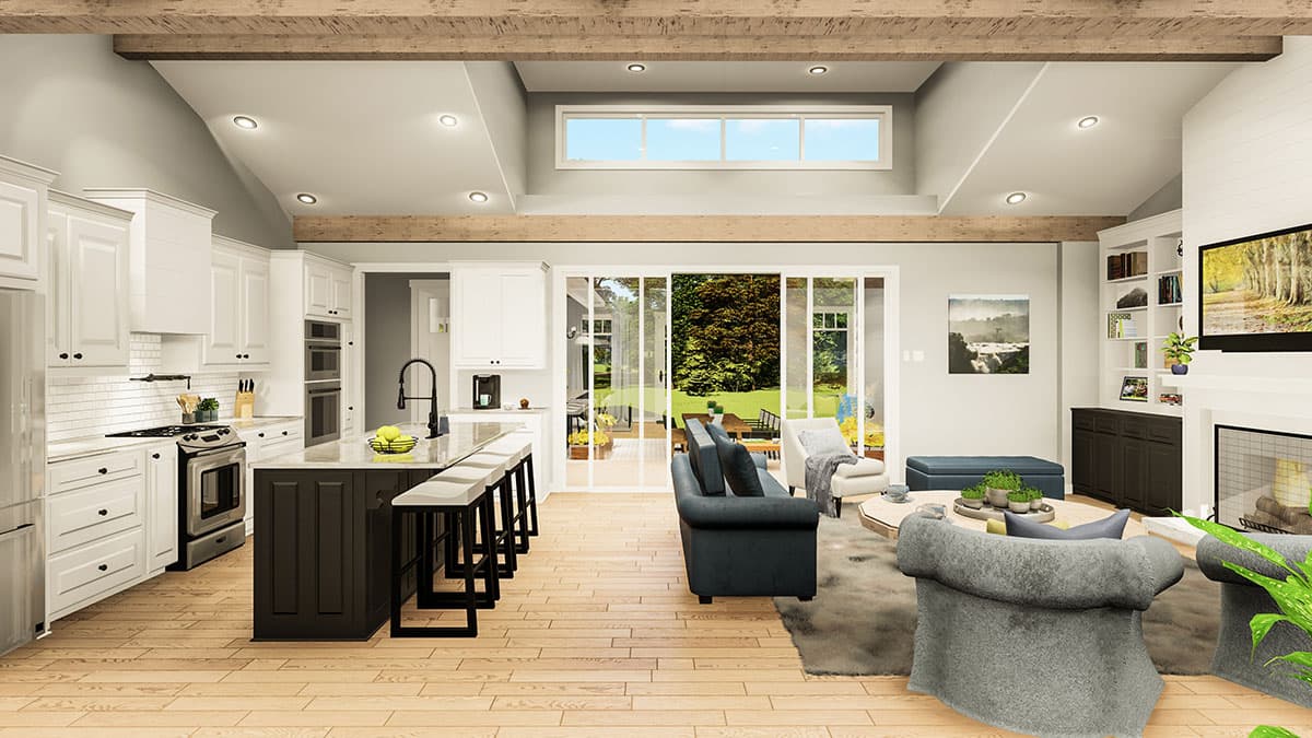 Plan 62155V: Exquisite 3-Bed House Plan with Split Bedrooms - Image #10 - Country, Farmhouse, Modern Farmhouse, New American
