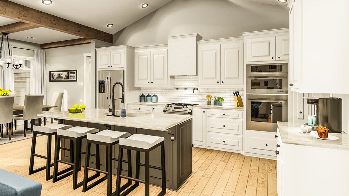 Plan 62155V: Exquisite 3-Bed House Plan with Split Bedrooms - Image #12 - Country, Farmhouse, Modern Farmhouse, New American