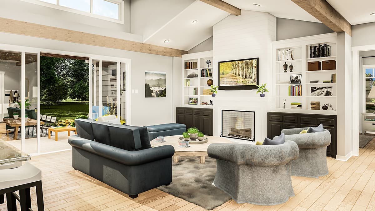 Plan 62155V: Exquisite 3-Bed House Plan with Split Bedrooms - Image #13 - Country, Farmhouse, Modern Farmhouse, New American
