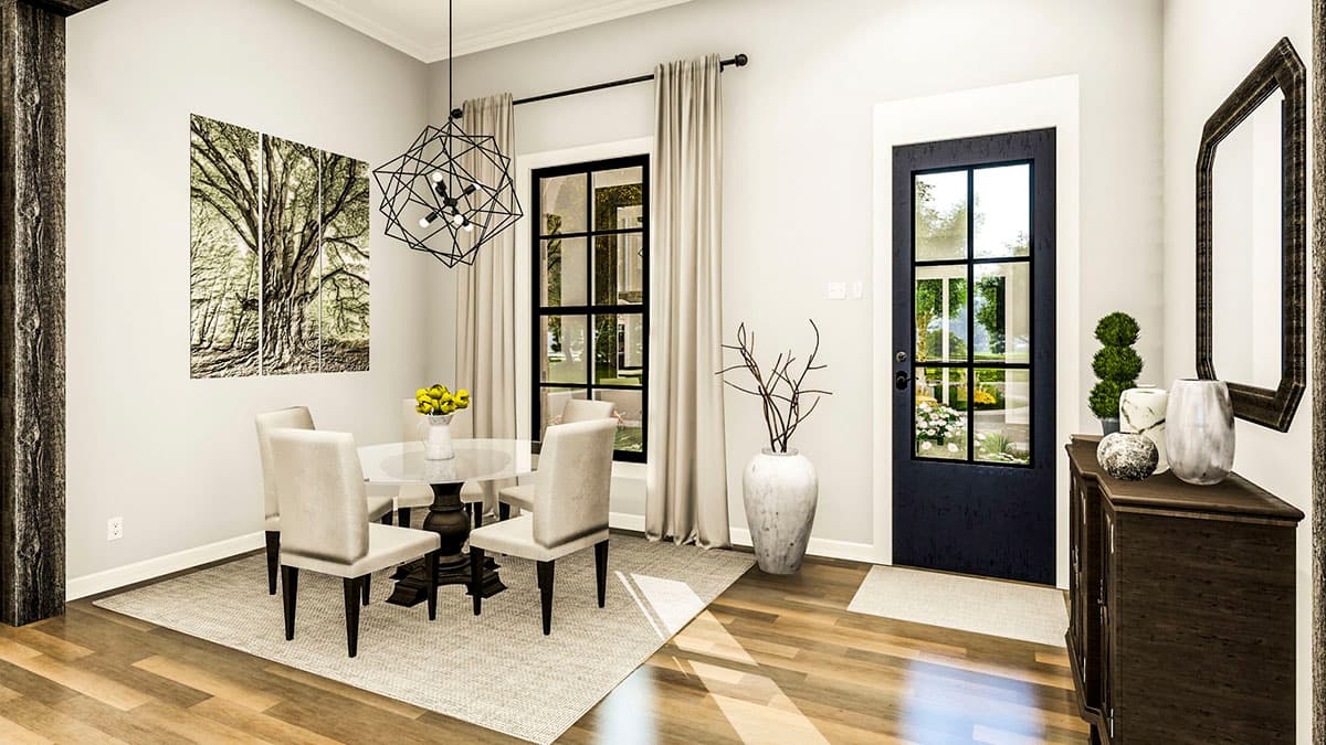 Plan 62156V: Attractive One-level Home Plan with High Ceilings - Image #8 - Acadian, European, French Country, Louisiana-Style, Southern