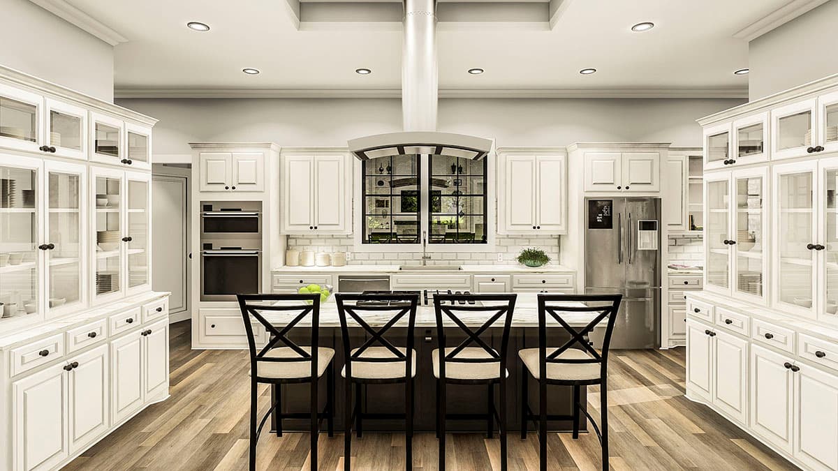 Plan 62156V: Attractive One-level Home Plan with High Ceilings - Image #9 - Acadian, European, French Country, Louisiana-Style, Southern