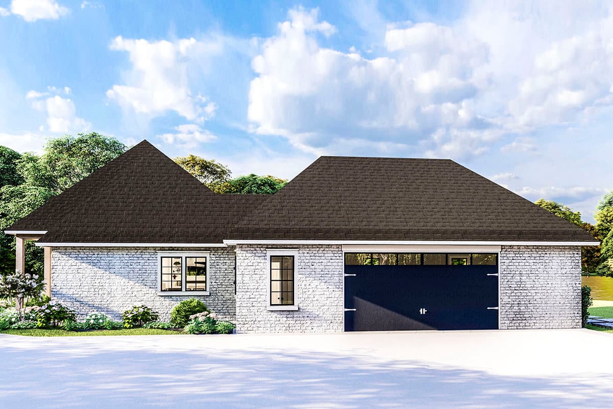 Plan 62156V: Attractive One-level Home Plan with High Ceilings - Image #7 - Acadian, European, French Country, Louisiana-Style, Southern