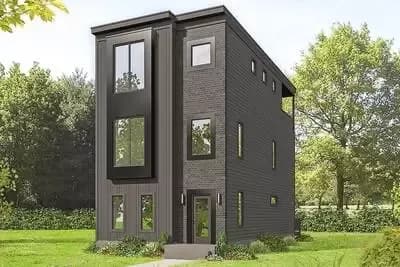 Contemporary 3-Story Home Ideal for Narrow Lot - 2129 Sq Ft