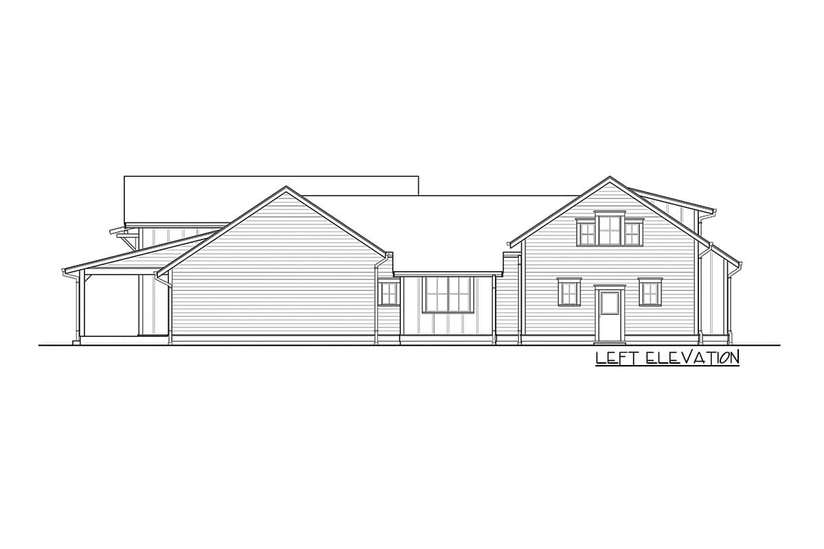 Plan 23839JD: New American House Plan Bonus Above 2-Car Garage - Image #4 - Craftsman, Farmhouse, Modern Farmhouse, New American, Northwest, Rustic