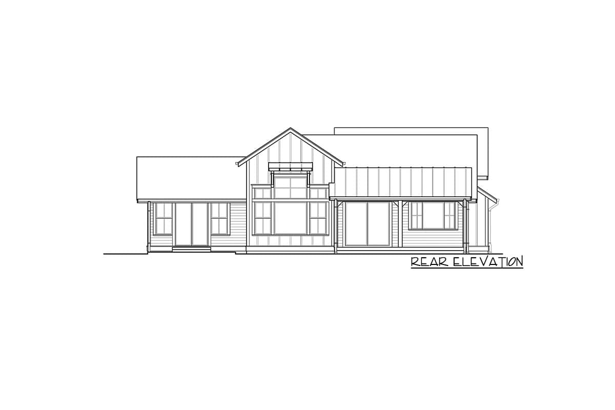 Plan 23839JD: New American House Plan Bonus Above 2-Car Garage - Image #5 - Craftsman, Farmhouse, Modern Farmhouse, New American, Northwest, Rustic