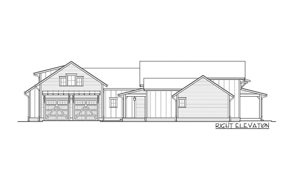 Plan 23839JD: New American House Plan Bonus Above 2-Car Garage - Image #6 - Craftsman, Farmhouse, Modern Farmhouse, New American, Northwest, Rustic