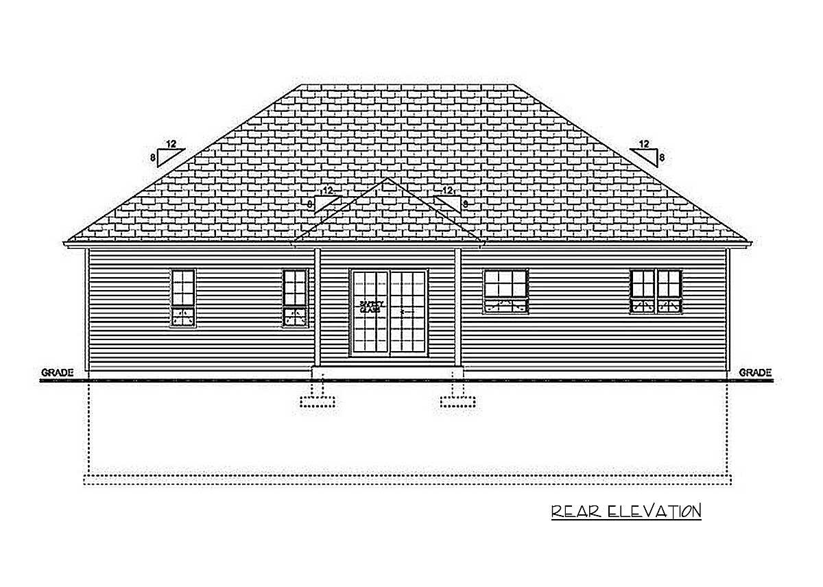 Plan 67755MG: Craftsman Ranch with Attractive Shed Dormer - 1244 Sq Ft - Image #5 - Craftsman, Northwest, Ranch