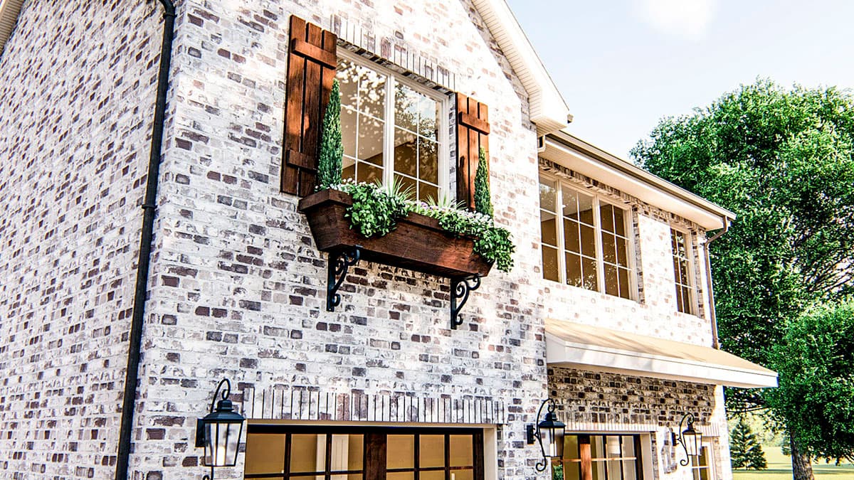 Plan 62789DJ: Drive-Through Garage Apartment Plan with Second Floor Covered Deck - Image #6 - Carriage, Traditional, Vacation