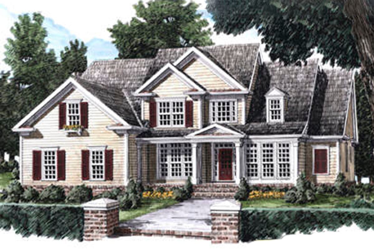 Plan 710296BTZ: 4-Bed House Plan with Vaulted Family Room - Image #11 - Southern, Traditional