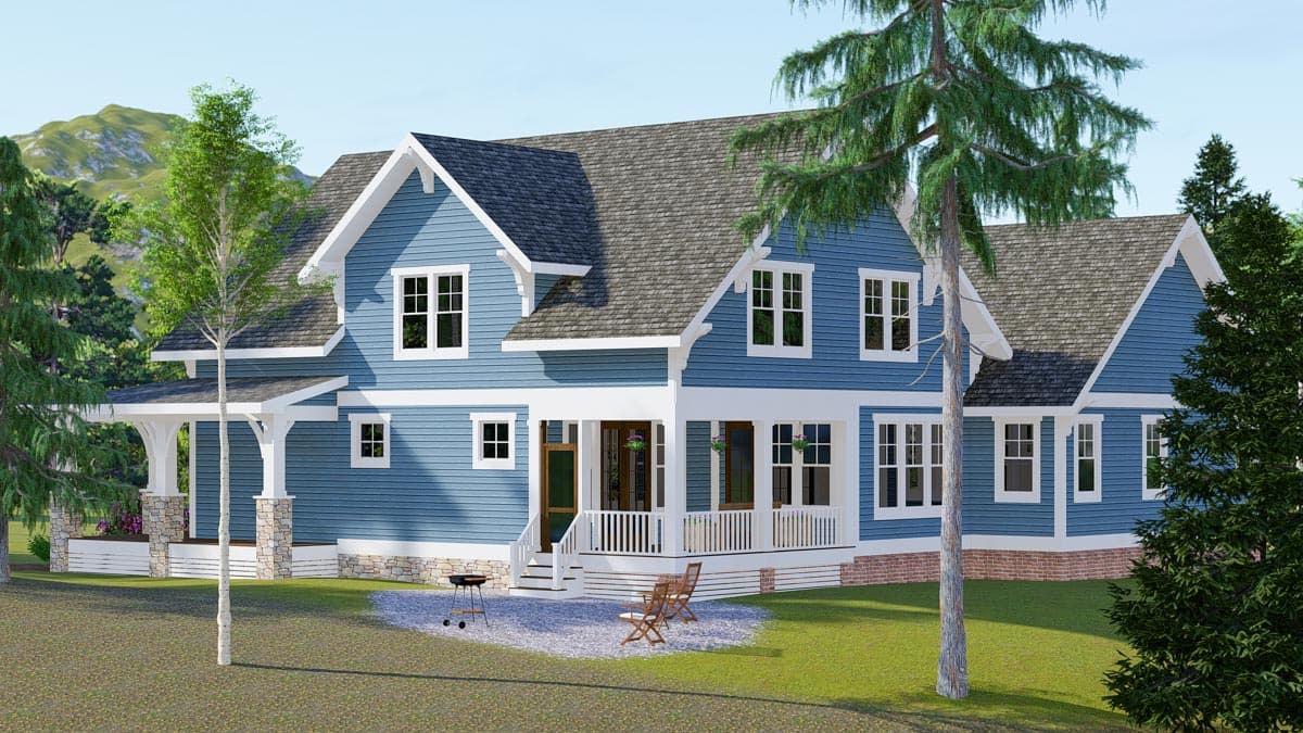 Plan 500067VV: 4-Bed Exclusive Craftsman House Plan with Main Floor Master - 2984 Sq Ft - Image #5 - Country, Craftsman, New American, Northwest