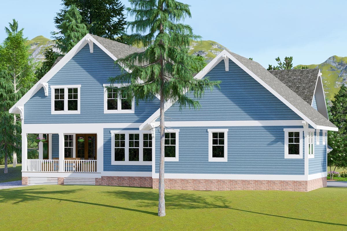 Plan 500067VV: 4-Bed Exclusive Craftsman House Plan with Main Floor Master - 2984 Sq Ft - Image #6 - Country, Craftsman, New American, Northwest