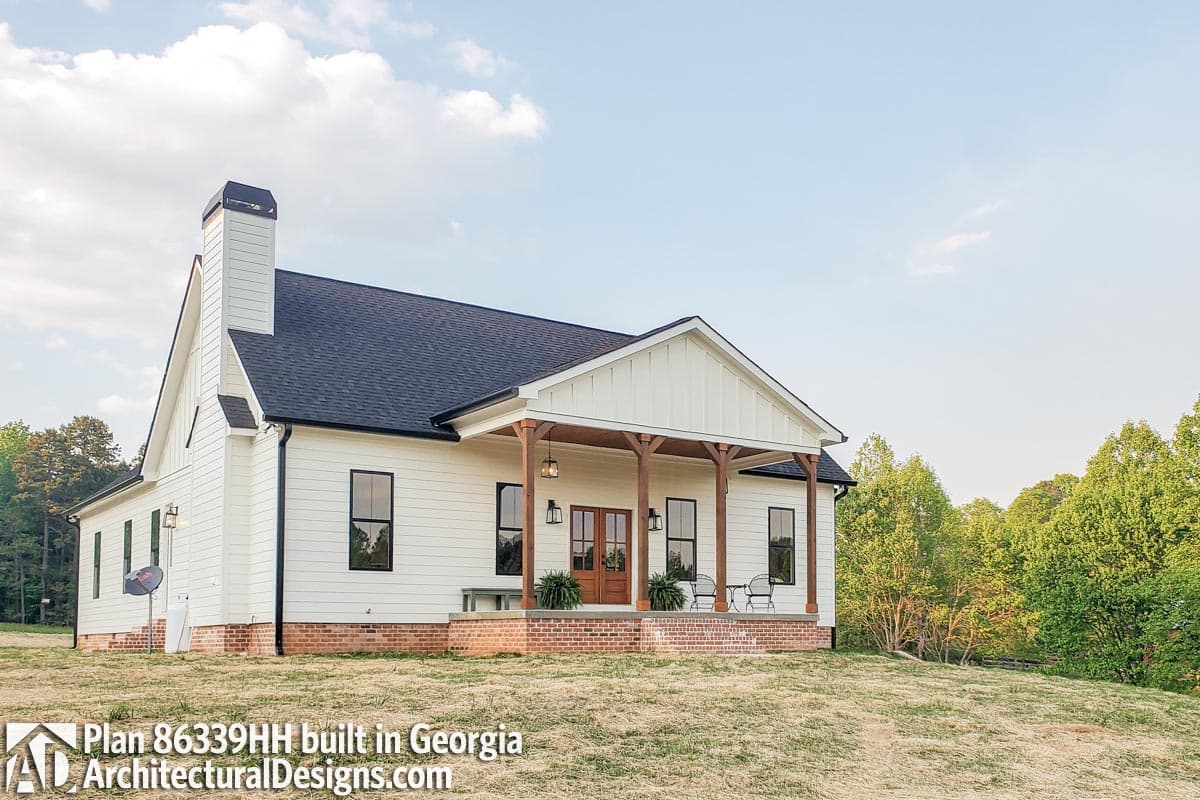 Plan 86339HH: Storybook Bungalow with Large Front and Back Porches - 1631 Sq Ft - Image #4 - Bungalow, Cabin, Cottage, Country, Craftsman, New American, Rustic, Southern